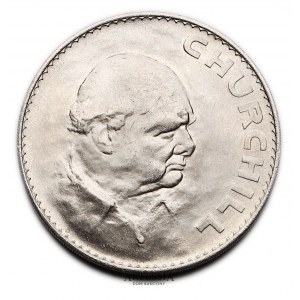 1 Crown, moneta pamiątkowa, Winston Churchill 1965