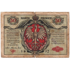 50 marek polskich 1916, Jenerał, seria A