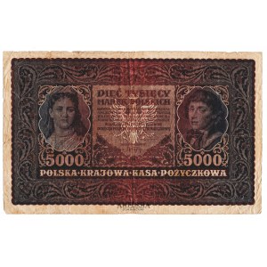 5000 marek polskich 1919, II seria AP