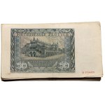 Zestaw 16 banknotów 50 złotych 1941, serie A-D