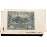 Zestaw 55 banknotów 50 złotych 1941