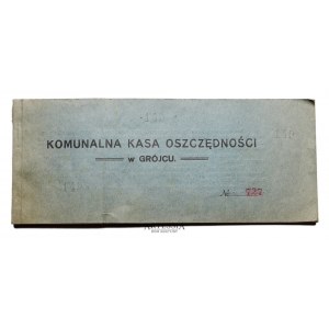 Książeczka Czekowa Jerzego Górskiego - Komunalna Kasa Oszczędności w Grójcu, lata 30/40-te XX w.