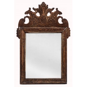 Barokní zrcadlo ve zlaceném rámu