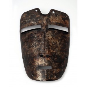 Železná maska kata, zlacené železo
