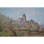 Maurice LÉVIS [1860-1940], Villaggio in riva al fiume