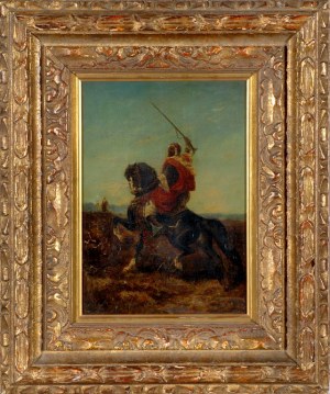 Adolf SCHREYER [1828-1899], Beduin na koniu