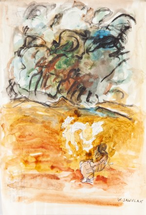 Włodzimierz SAWULAK (1906-1980), Kompozycja abstrakcyjna