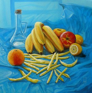 Joanna LACH, Still Life - Blue and Yellow, 2020 r.