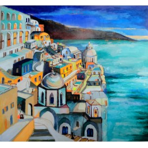 Magdalena KUREK, Santorini -wyspa artystów, 2022 r.