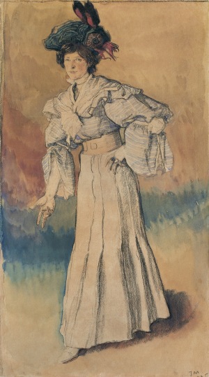 Mehoffer Józef, PORTRET JADWIGI, ŻONY ARTYSTY, 1905