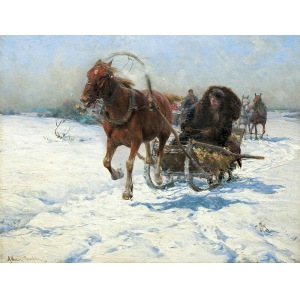 Wierusz-Kowalski Alfred, SANNA. POWRÓT Z MIASTA, OK. 1890