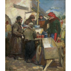 Erb Erno, AT THE MARKET, BEFORE 1920