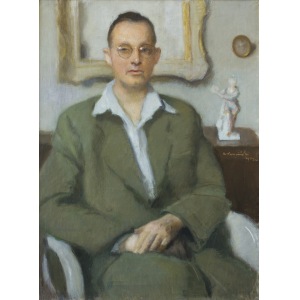 Karpiński Alfons, PORTRET MĘŻCZYZNY W OKULARACH, 1952