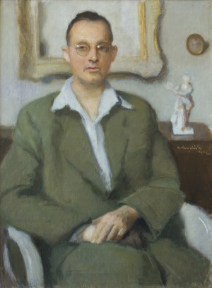 Karpiński Alfons, PORTRET MĘŻCZYZNY W OKULARACH, 1952