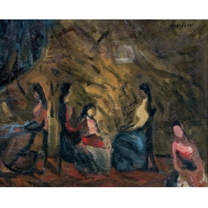 Aberdam Alfred , KOBIETY WE WNĘTRZU, 1937