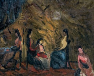 Aberdam Alfred , KOBIETY WE WNĘTRZU, 1937