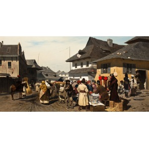 Wladyslaw Szerner, TARG W MIASTECZKU POD KRAKOWEM, 1908