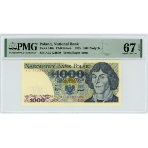 1000 złotych 1975 - seria AC - PMG 67 EPQ