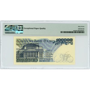 100.000 złotych 1990 - seria AF - PMG 67 EPQ
