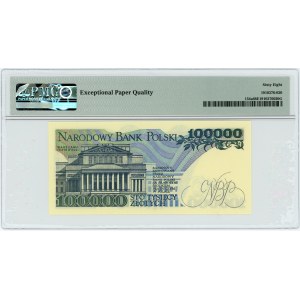 100.000 złotych 1990 - seria BA - PMG 68 EPQ 2-ga nota