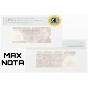1.000.000 złotych 1991 - seria E - PMG 68 EPQ MAX NOTA