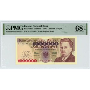 1.000.000 złotych 1993 - seria M - PMG 68 EPQ MAX NOTA