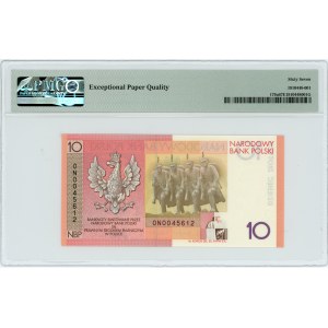 10 złotych 2008 - 90. Rocznica Odzyskania Niepodległości - PMG 67 EPQ