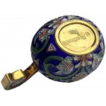 Carska Rosja - Srebrny czerpak złocony FABERGE Ag 88