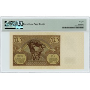 10 złotych 1940 - L - PMG 66 EPQ