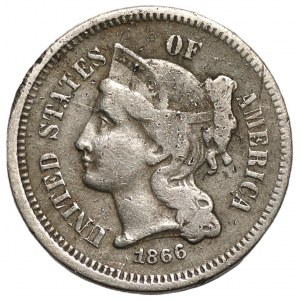 USA 3 centy 1866