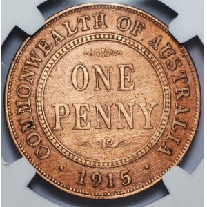 AUSTRALIA - 1 penny 1915 (H) Birmingham NGC VF Details