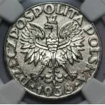 Generalna Gubernia - 50 groszy 1938 - niklowane NGC MS62