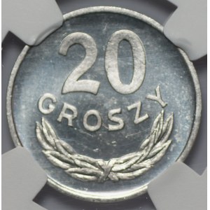 20 groszy 1977 - NGC MS65 - 2-ga max nota