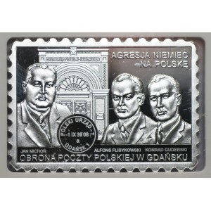 20 złotych 2021 - Obrona Poczty Polskiej Agresja Niemiec na Polskę - NGC PF70 ULTRA CAMEO