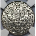 50 groszy 1923 Mint Error NGC MS66