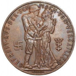 Medal - Na powrót hanzeatyckiego miasta Gdańska do Macierzy 1.XI.1939