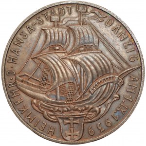 Medal - Na powrót hanzeatyckiego miasta Gdańska do Macierzy 1.XI.1939
