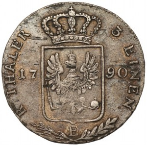 NIEMCY, Prusy - Fryderyk Wilhelm II - 1/3 talara 1790 (E) Królewiec