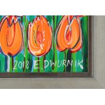 Edward DWURNIK (1943-2018), Pomarańczowe tulipany (2018)
