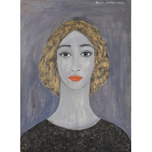 Danuta LESZCZYŃSKA-KLUZA (1926-2019), Kobieta ze złotymi włosami (1955)
