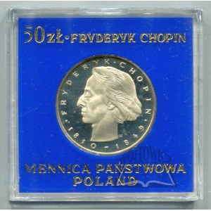 50 ZŁOTYCH 1972. Fryderyk Chopin 1810-1849.