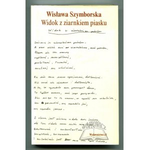 SZYMBORSKA Wisława, Widok z ziarnkiem piasku. (Wyd. 1).