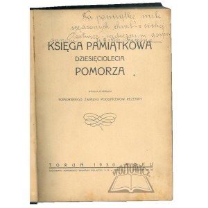 (POMORZE). Księga Pamiątkowa Dziesięciolecia Pomorza 1920 - 1930.