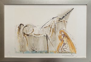 Salvador Dali ( 1904 - 1989 ), Jednorożec, 1983