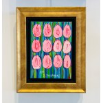 Edward Dwurnik ( 1943 - 2018 ), Różowe tulipany, 2018