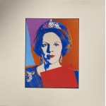 Andy Warhol ( 1928 - 1987 ), K ö nig Beatrix - Variante - 3/4