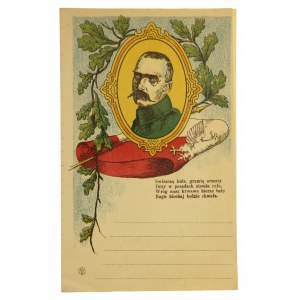 Papier listowy z okresu I wojny światowej Józef Piłsudski