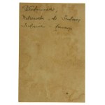 Legitymacja kwestarza sprzedaży znaczka w rocznicę zgonu Kościuszki 1917 r.