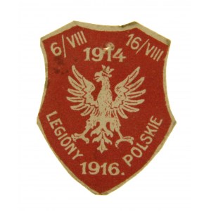 Nalepka papierowa Legiony Polskie 1916 r