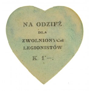 Cegiełka Na odzież dla Legionistów K 1 Kraków.